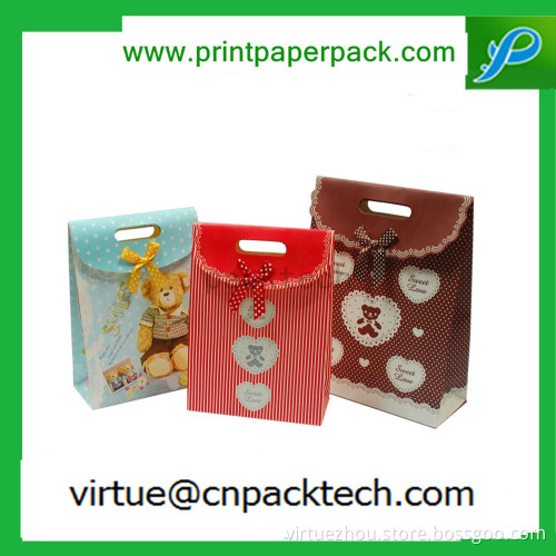 Customized Fashion Christmas or Wedding Candies Gift Kraft Paper Bag